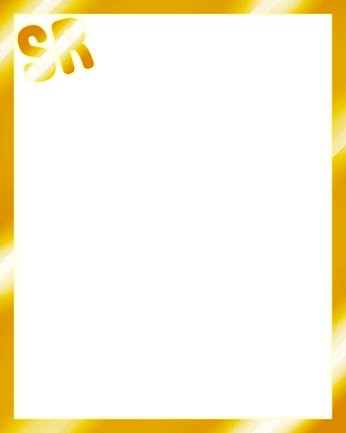 A blank frame for a faux gacha card. The rank is 'SR'.